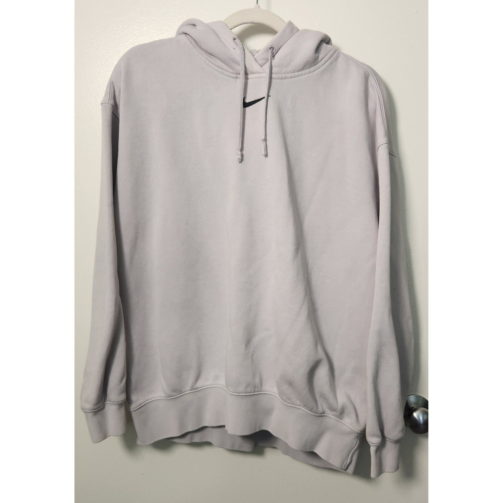 Nike Women's Lilac Purple Sm Pullover Hoodie‎ Center Swoosh Kangaroo Pocket